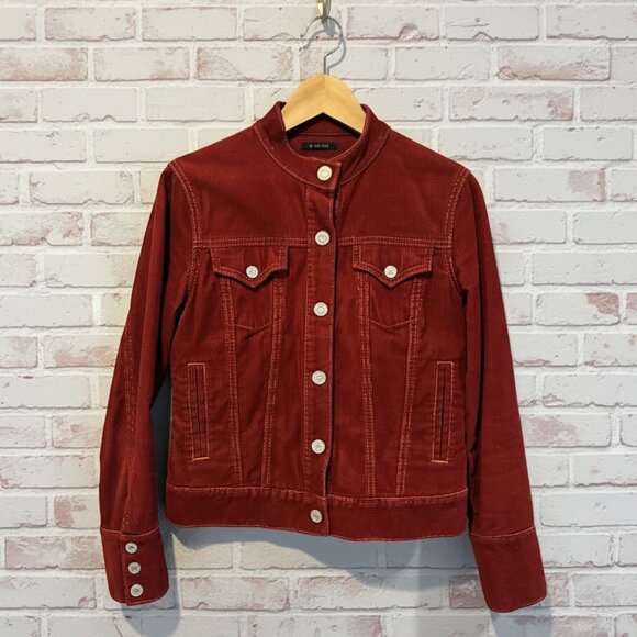 Gap Y2KRust Red Corduroy Jacket Trucker Style Jean Jacket - Small - Picture 1 of 4